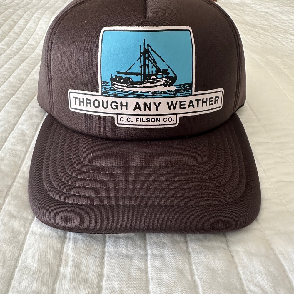 Filson Harvester Snapback Cap- Brown